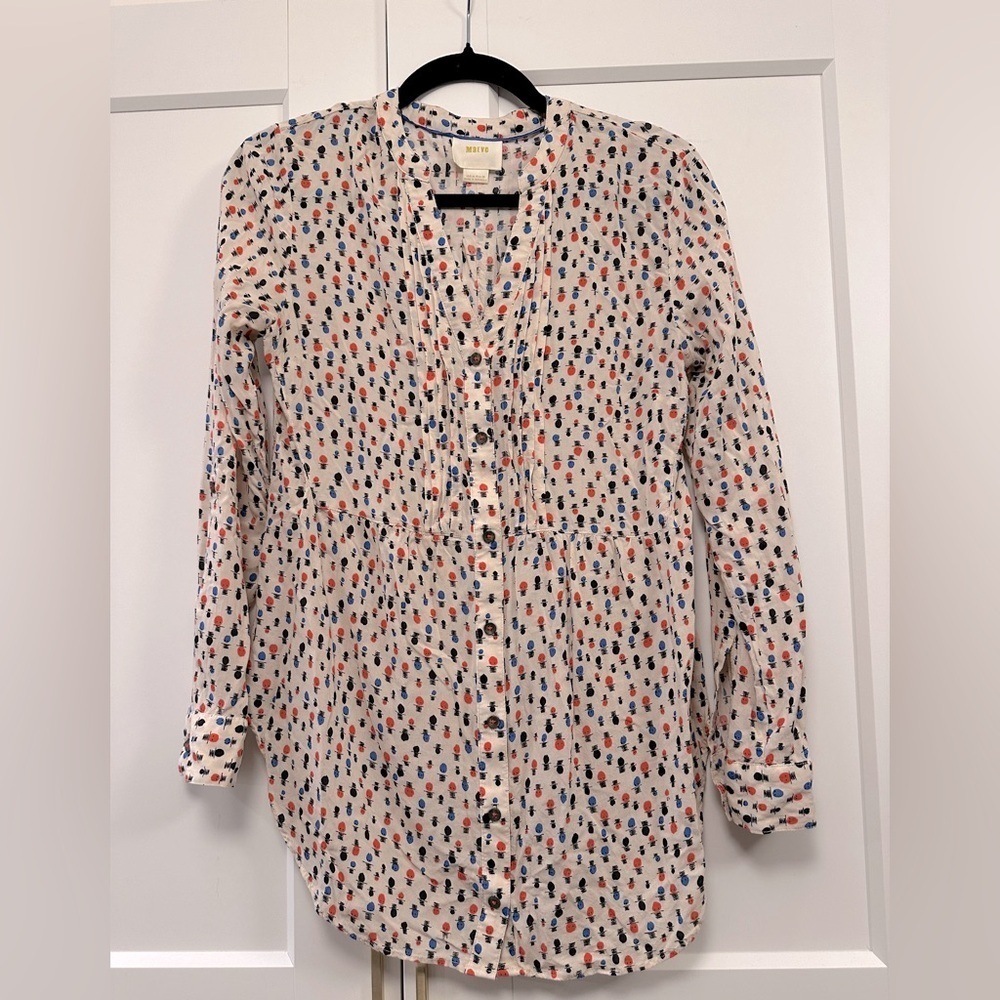 Mauve Celia Top Hat tunic blouse